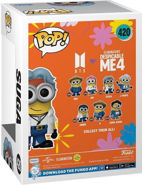 Коллекционная фигурка Funko POP Rocks: Minions X BTS - Suga (889698859684) 889698859684 фото