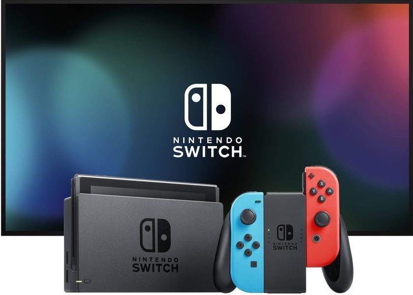 Игровая консоль Nintendo Switch (неоновый красный/неоновый синий) 45496453596 фото