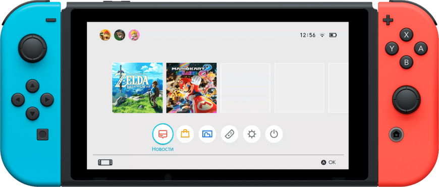 Игровая консоль Nintendo Switch (неоновый красный/неоновый синий) 45496453596 фото