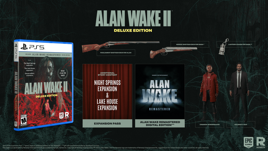 Гра Alan Wake 2 Deluxe Edition (PS5) (Українськи субтитри) 5056635609427 фото