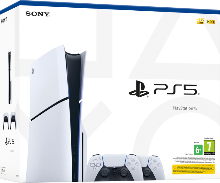 Игровая консоль PlayStation 5 Slim (2 геймпада Dualsense) 1000042045 фото
