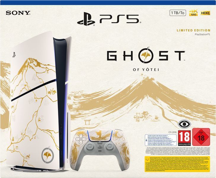 Ігрова консоль PlayStation 5 Slim Blu-ray (Ghost of Yotei Limited Edition) 1000048368 фото