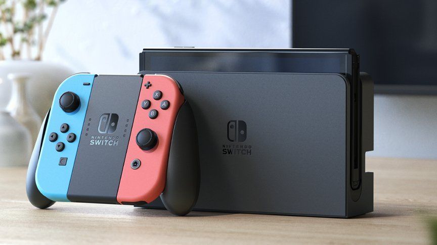Ігрова консоль Nintendo Switch OLED (червоний/синій) 045496453442 фото