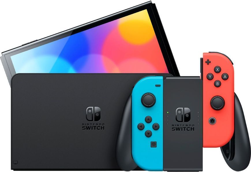 Ігрова консоль Nintendo Switch OLED (червоний/синій) 045496453442 фото
