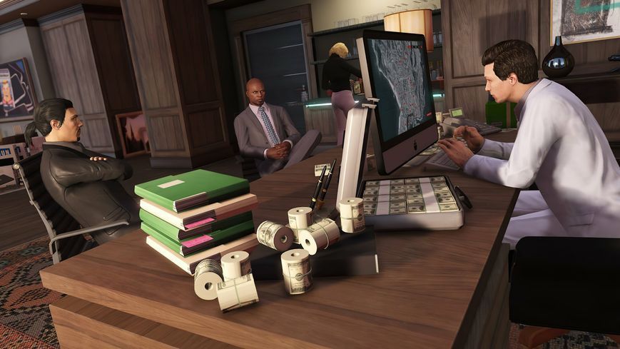 Игра Grand Theft Auto V Premium Online Edition (PS4) 5026555424271 фото