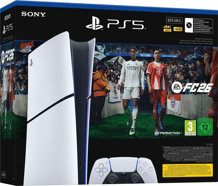 Игровая консоль PlayStation 5 Slim Digital Edition (код на игру EA Sports FC 26) UA 1000049864 фото