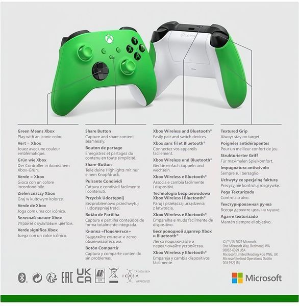 Геймпад Microsoft Xbox Wireless Controller Green (QAU-00091) QAU-00091 фото