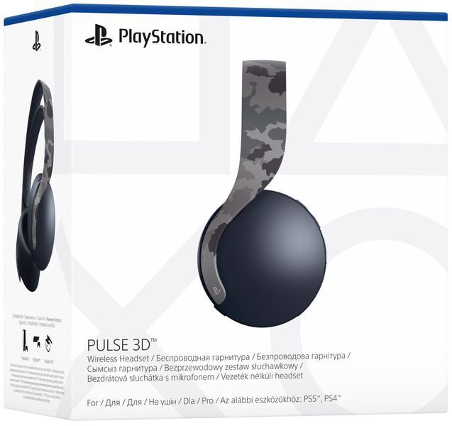 Бездротова гарнітура PlayStation Pulse 3D Grey Camo (9406990) 9406990 фото