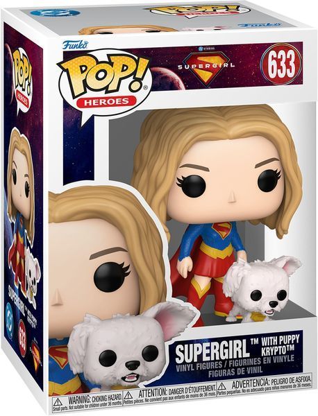 Фигурка Funko POP Movies: Supergirl - Supregirl w/puppy Krypto (889698908016) 889698908016 фото