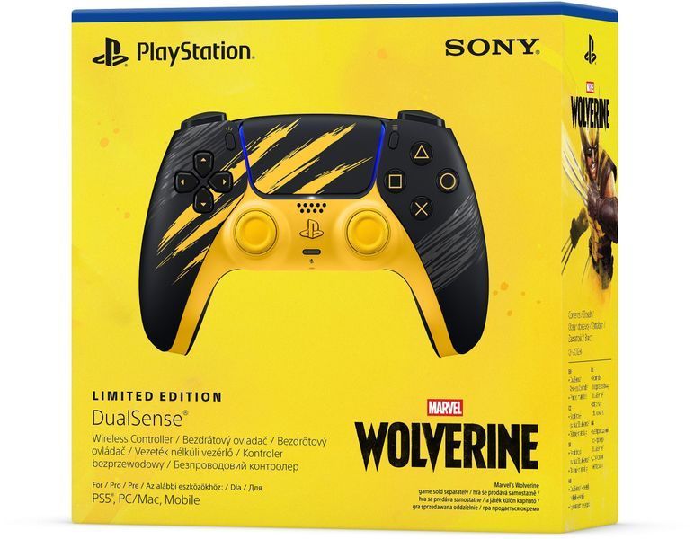 Беспроводной геймпад DualSense PS5 Marvel's Wolverine Yellow Limited Edition (1000056821) 1000056821 фото