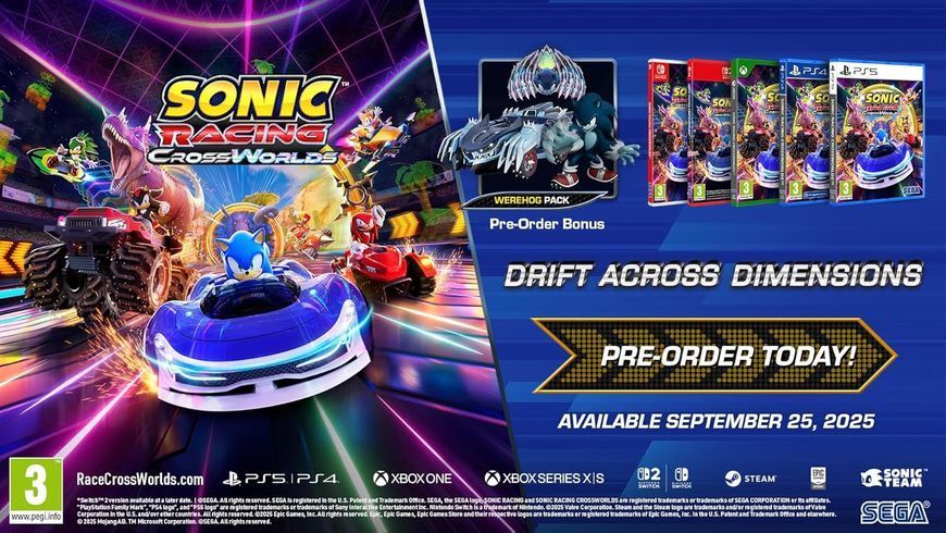 Игра Sonic Racing: CrossWorlds (PS4) 5055277056354 фото