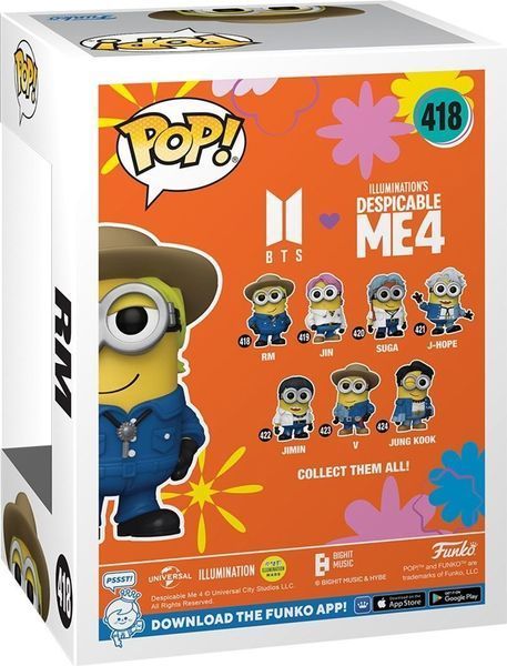 Колекційна фігурка Funko POP Rocks: Minions X BTS - RM (889698859677) 889698859677 фото