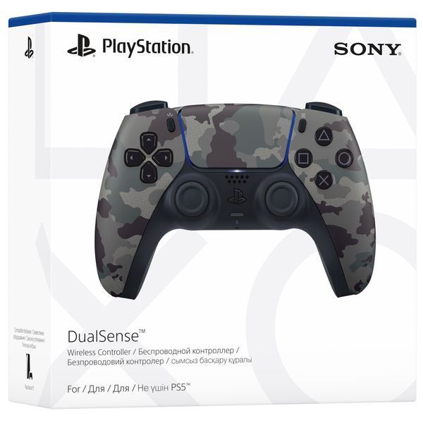 Беспроводной геймпад DualSense для PS5 Grey Cammo (9423799) 9423799 фото