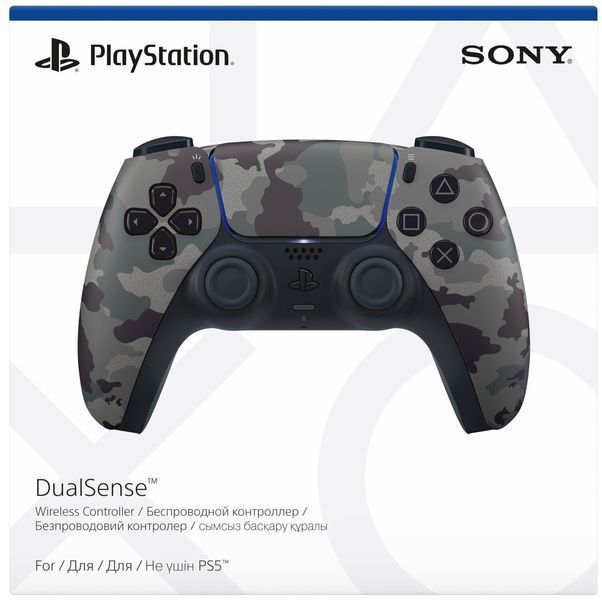 Беспроводной геймпад DualSense для PS5 Grey Cammo (9423799) 9423799 фото