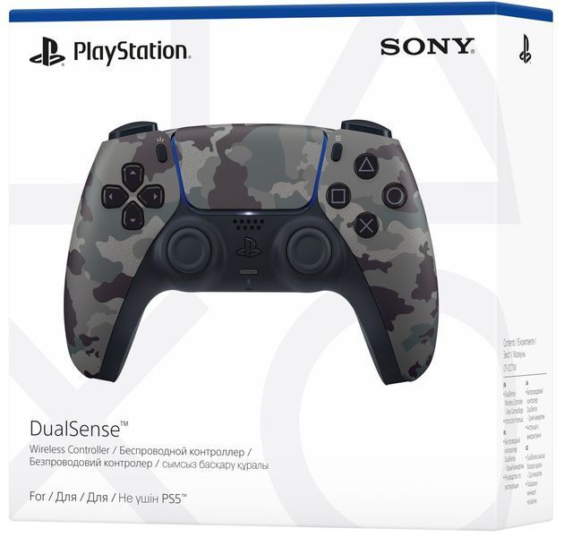 Беспроводной геймпад DualSense для PS5 Grey Cammo (9423799) 9423799 фото