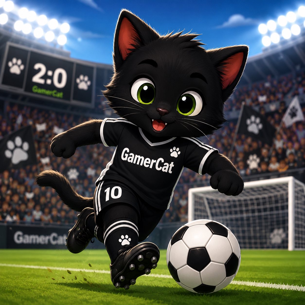 Логотип интернет магазина игр и консолей Gamer-Cat