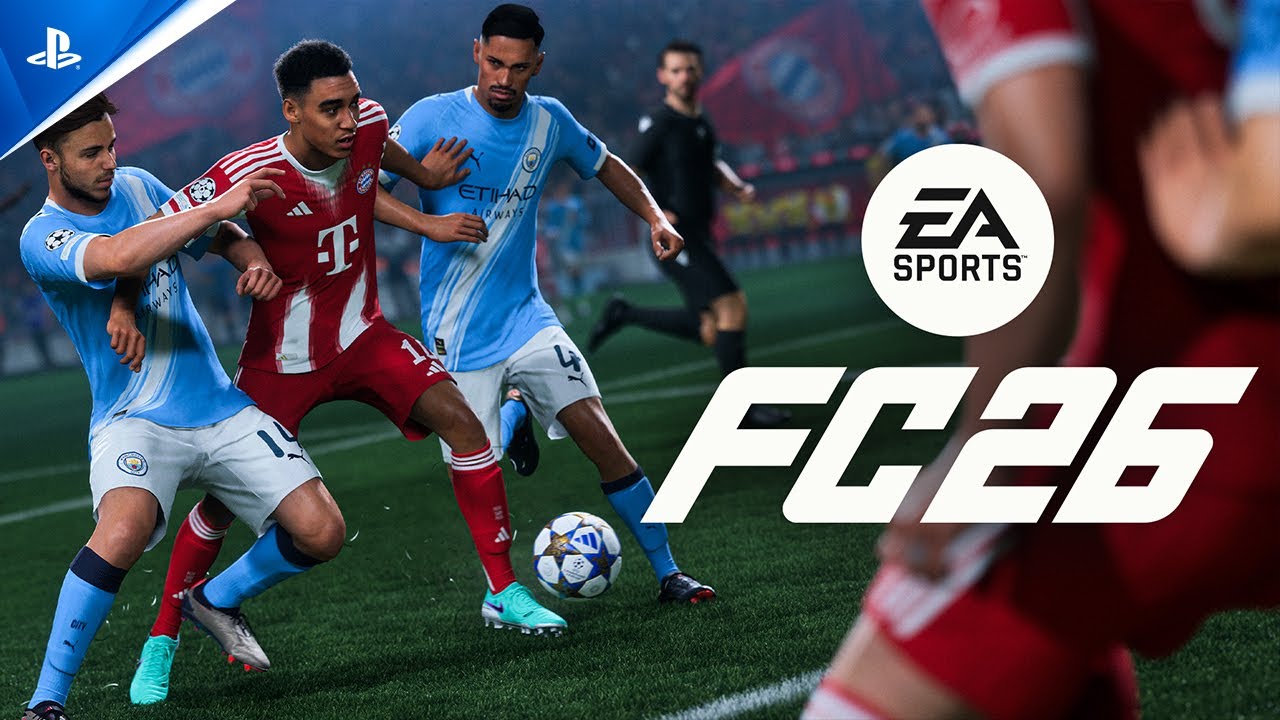 Обложка и геймплей игры EA Sports FC 26 для консолей нового поколения