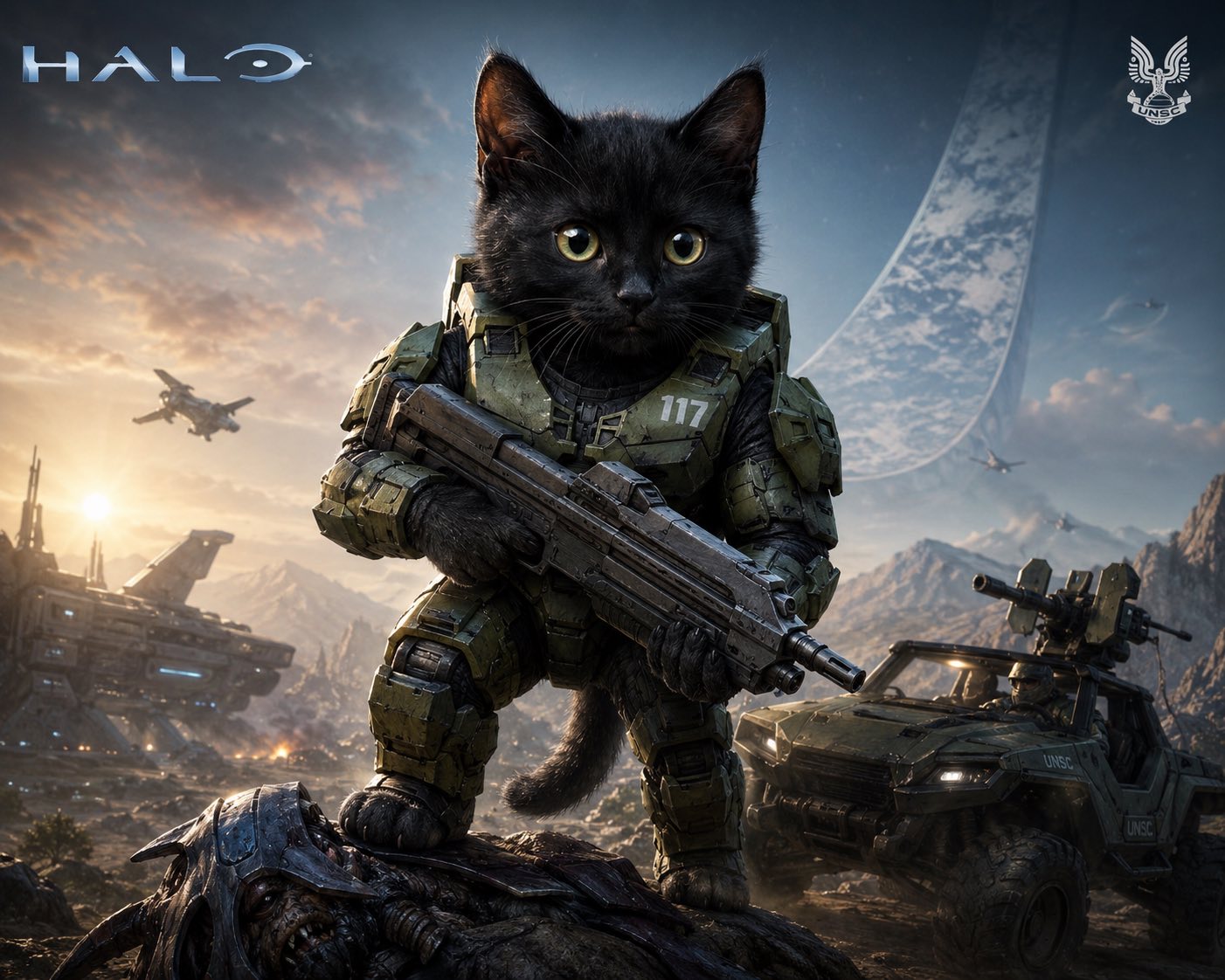 Gamer-cat Halo logo
